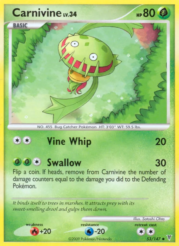 Carnivine #53 Supreme Victors Pokemon card