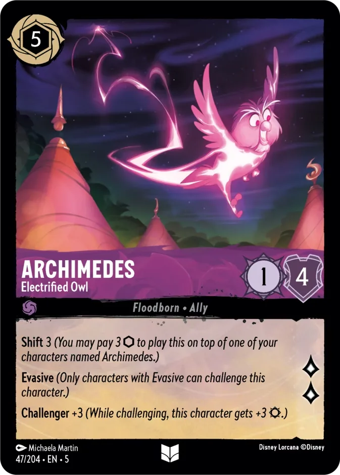 Archimedes #47 Shimmering Skies Disney Lorcana card