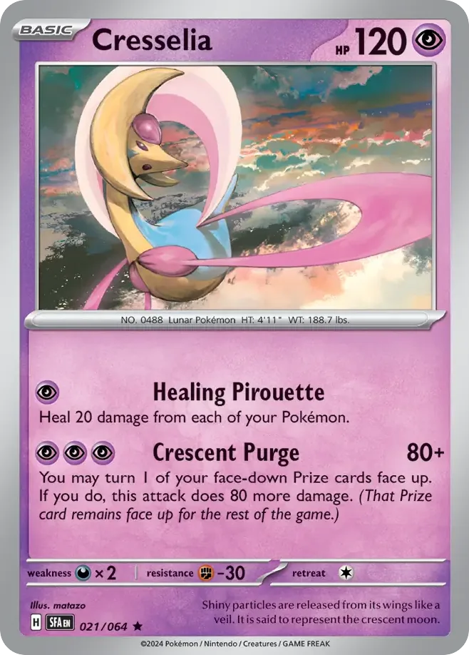 Cresselia #21 Shrouded Fable Pokemon card