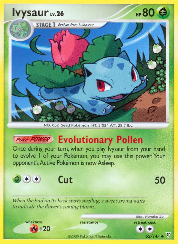 Ivysaur #62 Supreme Victors Pokemon card
