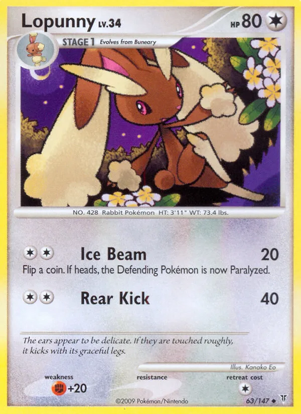 Lopunny #63 Supreme Victors Pokemon card