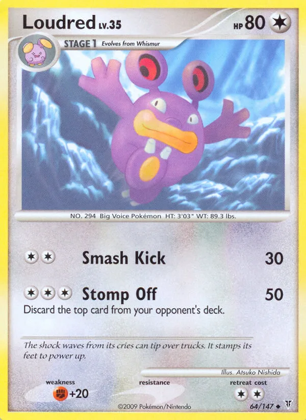 Loudred #64 Supreme Victors Pokemon card