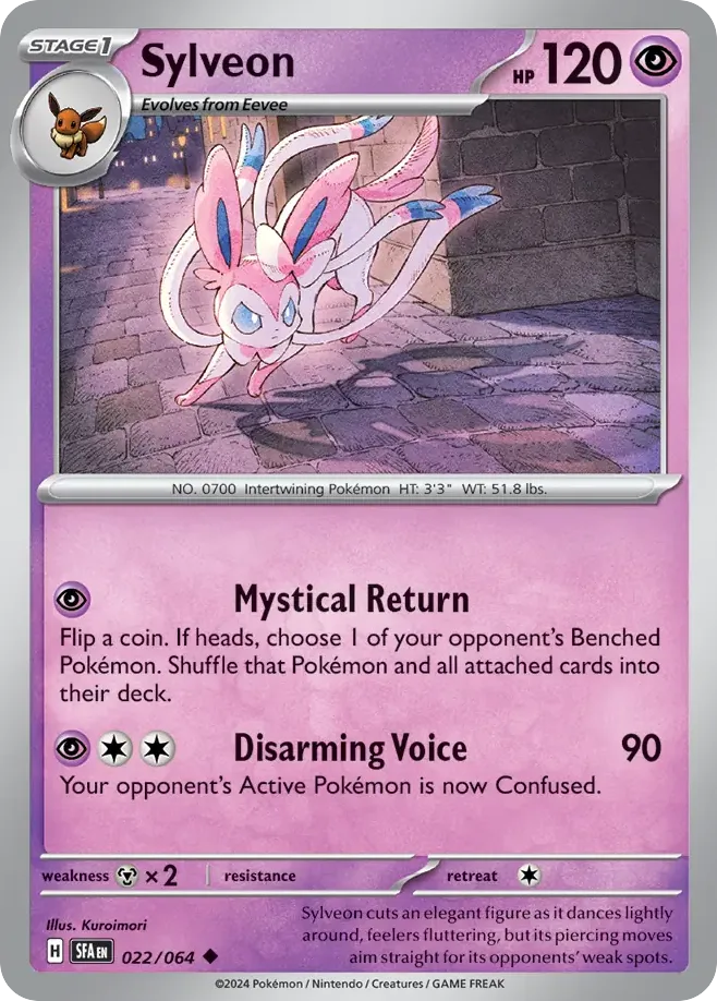 Sylveon #22 Shrouded Fable Pokemon card