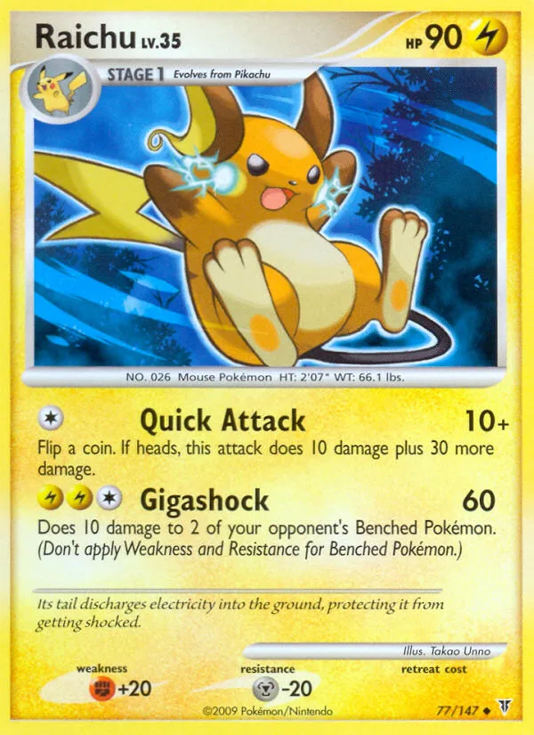 Raichu #77 Supreme Victors Pokemon card