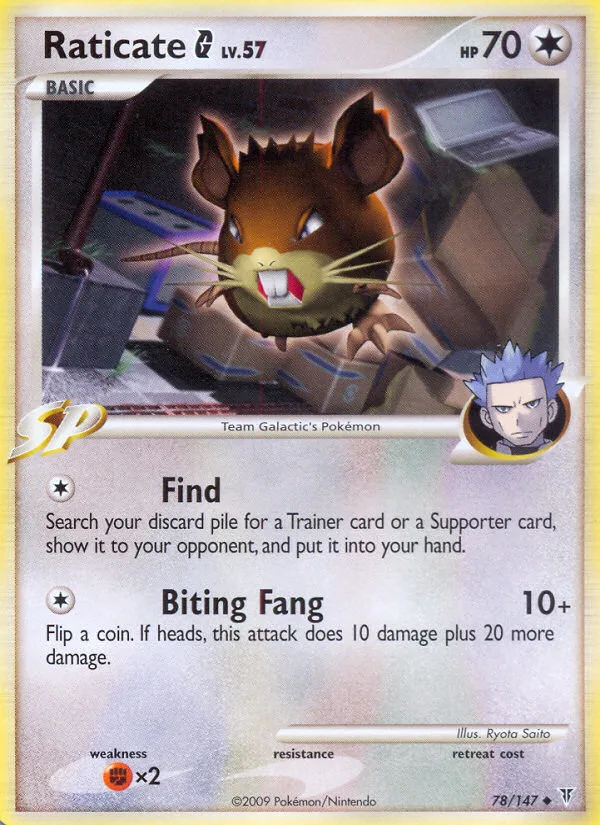 Raticate G #78 Supreme Victors Pokemon card