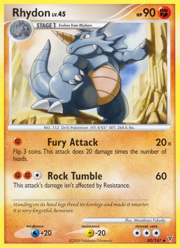 Rhydon #80 Supreme Victors Pokemon card