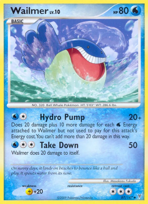 Wailmer #87 Supreme Victors Pokemon card