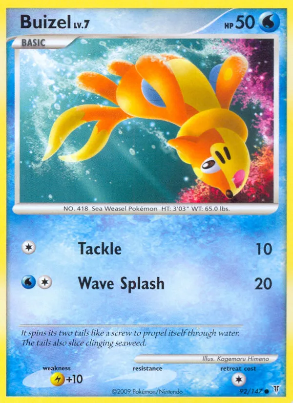 Buizel #92 Supreme Victors Pokemon card