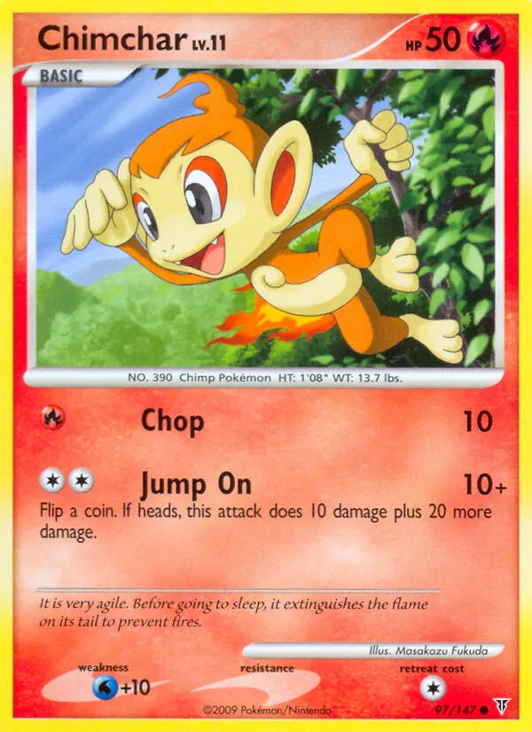 Chimchar #97 Supreme Victors Pokemon card