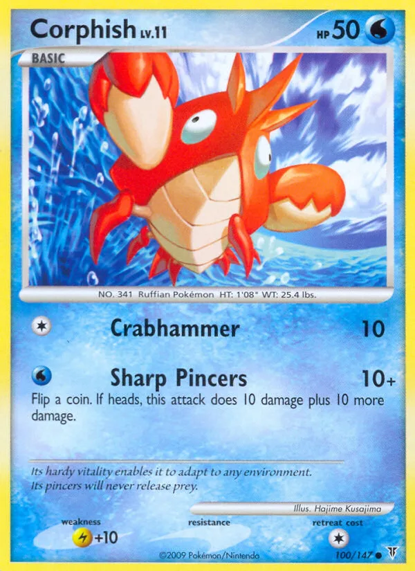 Corphish #100 Supreme Victors Pokemon card