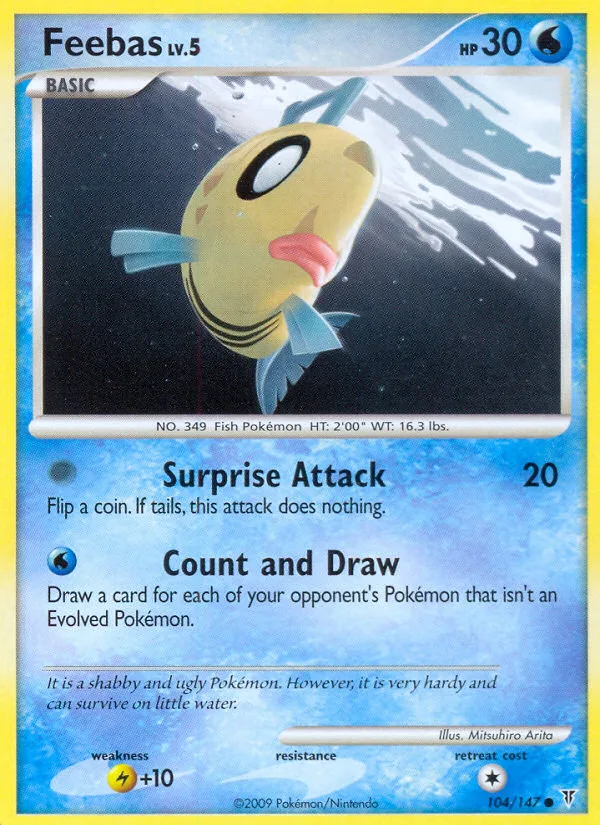 Feebas #104 Supreme Victors Pokemon card