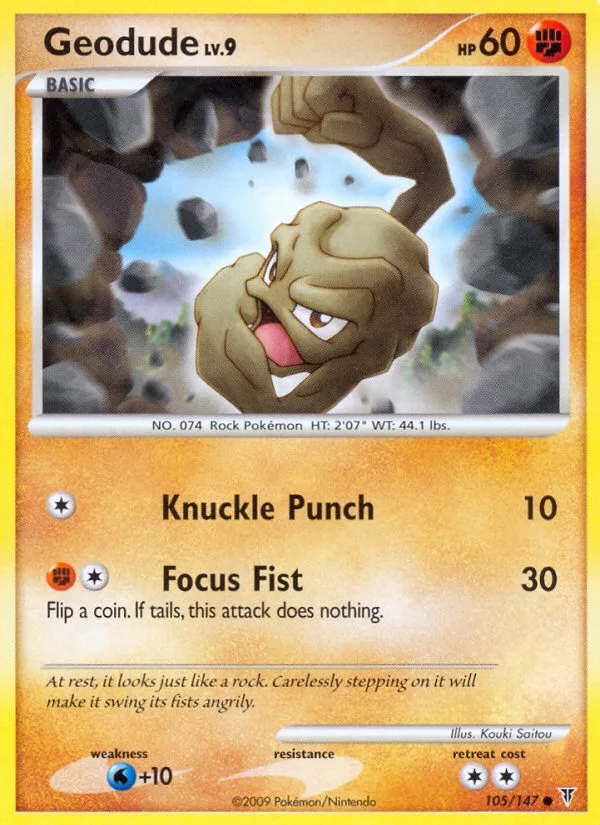 Geodude #105 Supreme Victors Pokemon card