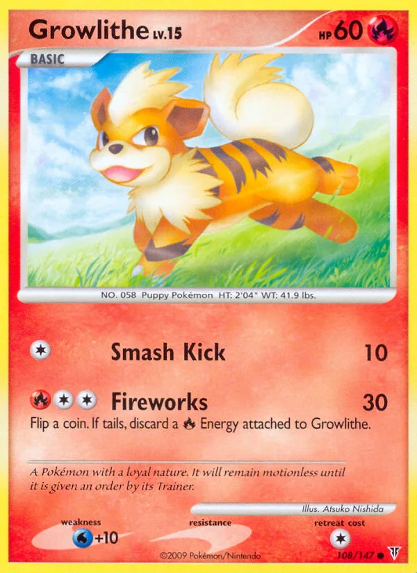 Growlithe #108 Supreme Victors Pokemon card