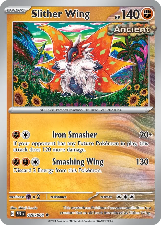 Slither Wing #26 Shrouded Fable Pokemon card