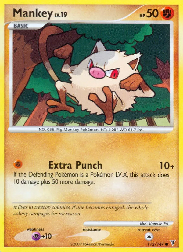 Mankey #112 Supreme Victors Pokemon card