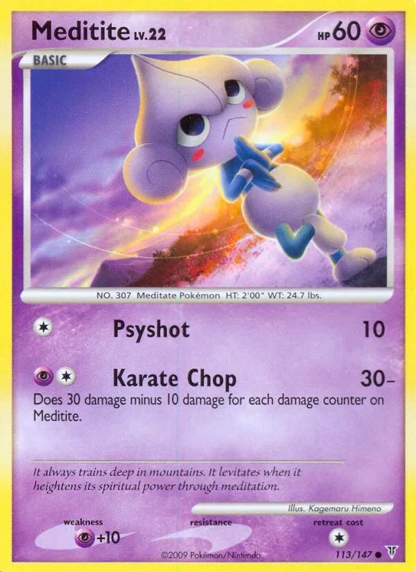 Meditite #113 Supreme Victors Pokemon card