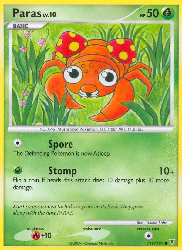 Paras #119 Supreme Victors Pokemon card