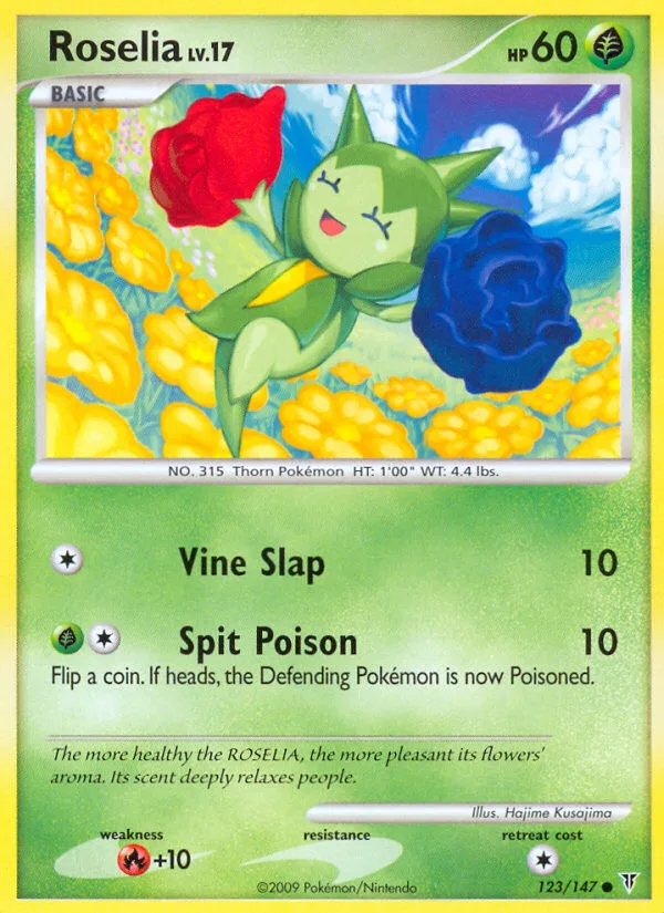 Roselia #123 Supreme Victors Pokemon card