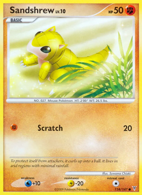 Sandshrew #124 Supreme Victors Pokemon card