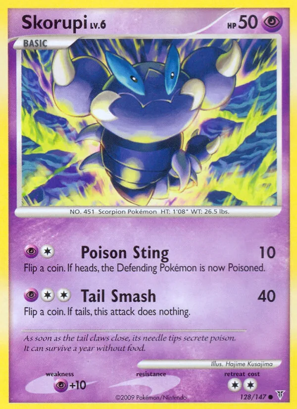Skorupi #128 Supreme Victors Pokemon card