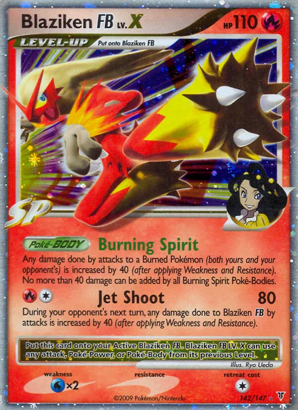Blaziken FB LV.X #142 Supreme Victors Pokemon card