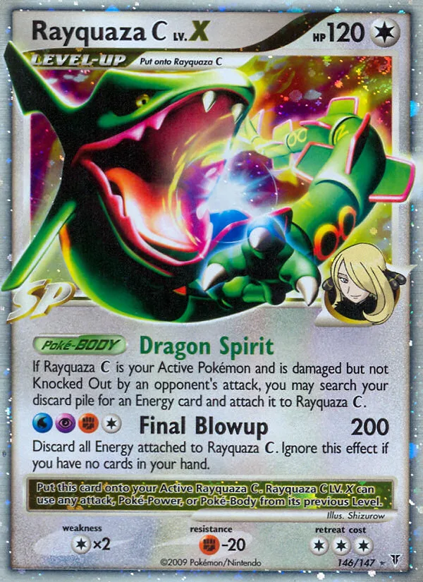 Rayquaza C LV.X #146 Supreme Victors Pokemon card