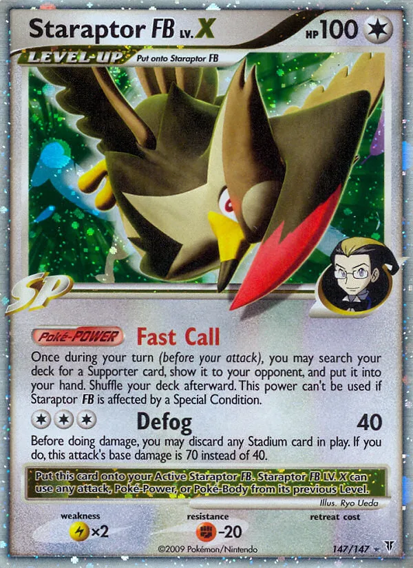 Staraptor FB LV.X #147 Supreme Victors Pokemon card