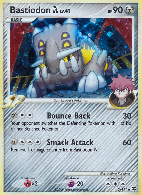 Bastiodon GL #2 Rising Rivals Pokemon card