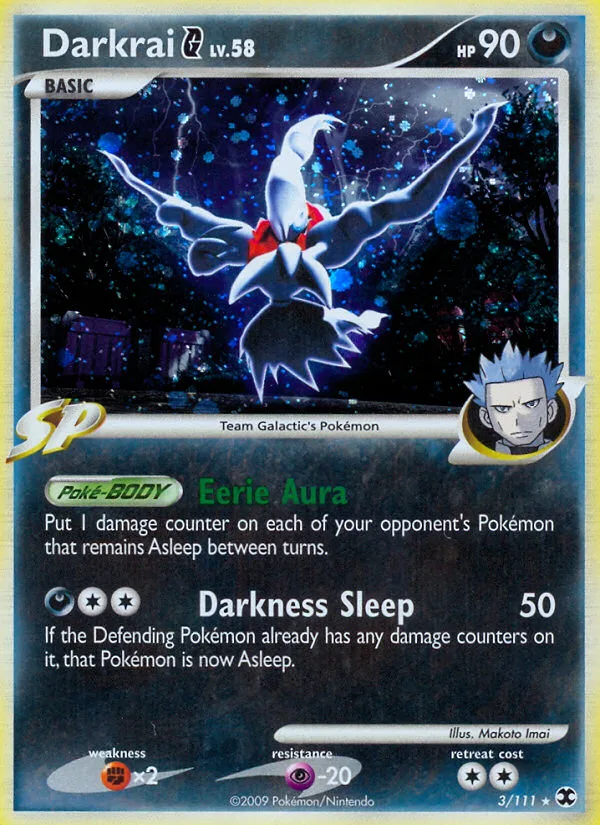 Darkrai G #3 Rising Rivals Pokemon card