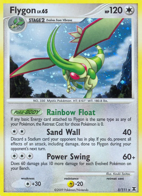 Flygon #5 Rising Rivals Pokemon card