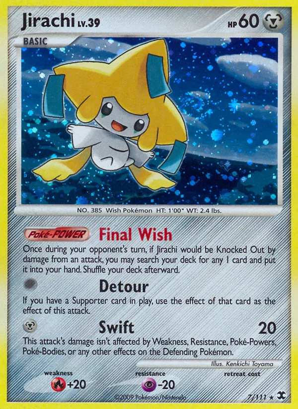 Jirachi #7 Rising Rivals Pokemon card