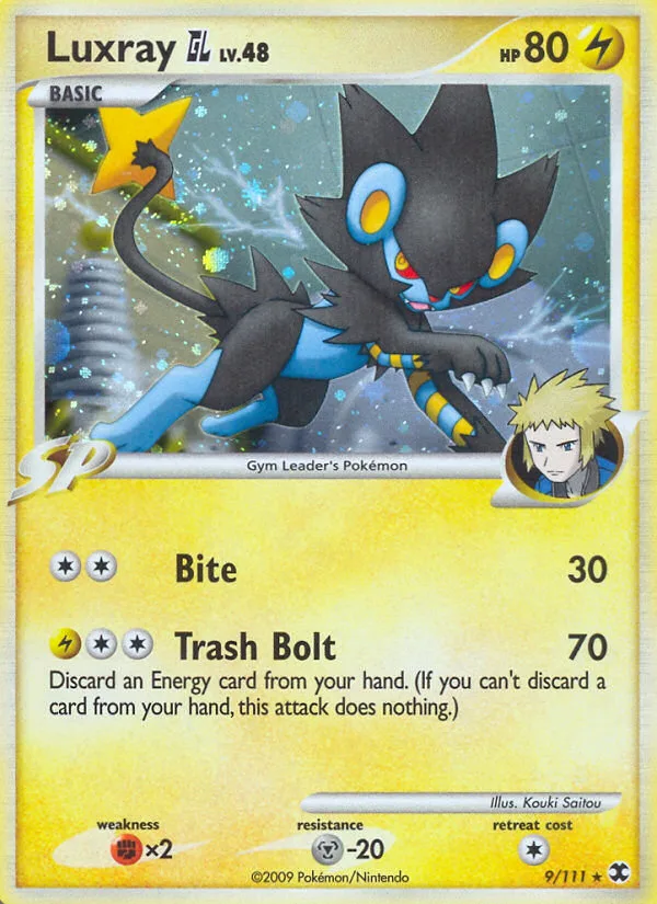 Luxray GL #9 Rising Rivals Pokemon card