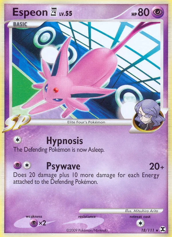 Espeon E4 #18 Rising Rivals Pokemon card