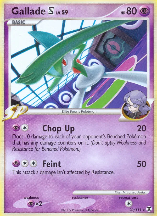 Gallade E4 #20 Rising Rivals Pokemon card