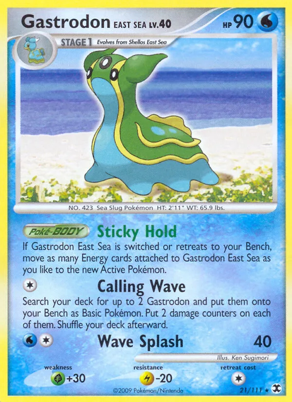 Gastrodon East Sea #21 Rising Rivals Pokemon card
