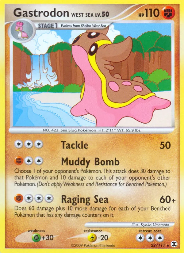 Gastrodon West Sea #22 Rising Rivals Pokemon card