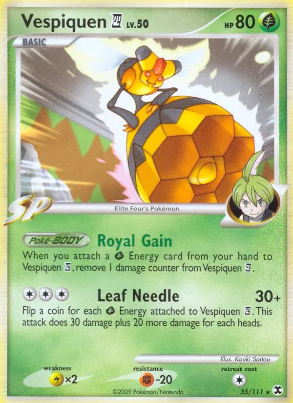 Vespiquen E4 #35 Rising Rivals Pokemon card