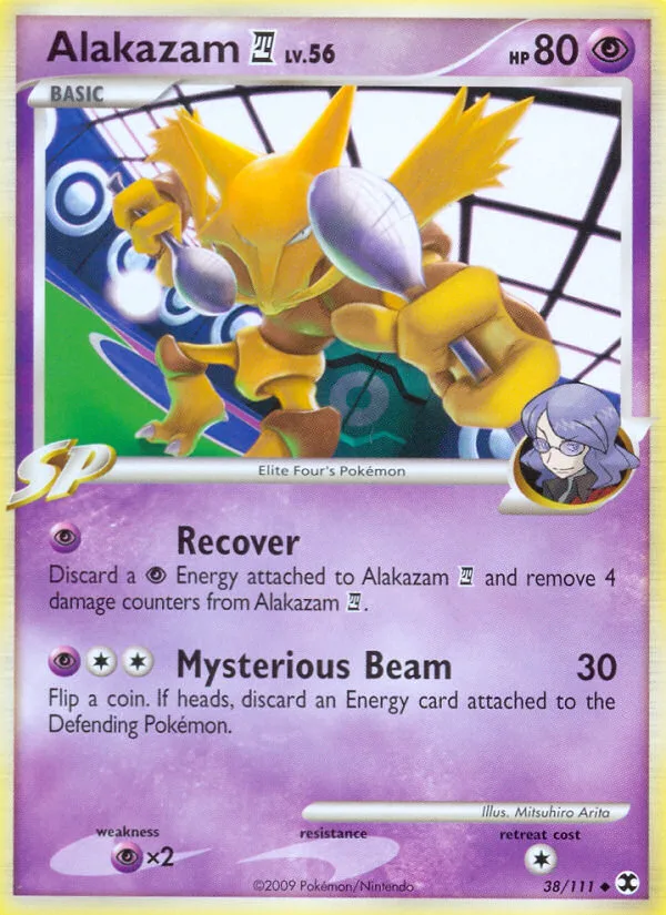 Alakazam E4 #38 Rising Rivals Pokemon card