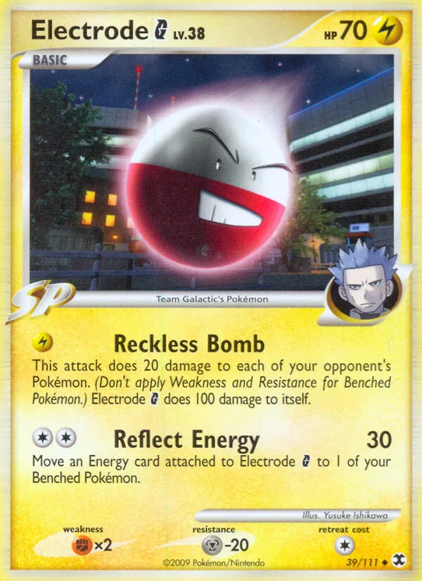 Electrode G #39 Rising Rivals Pokemon card
