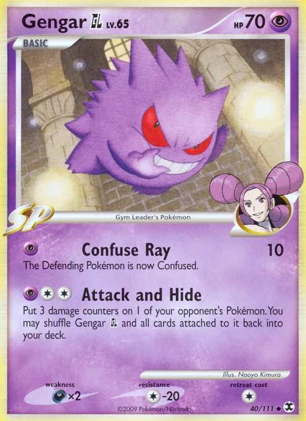 Gengar GL #40 Rising Rivals Pokemon card