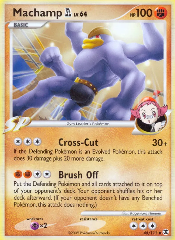Machamp GL #46 Rising Rivals Pokemon card