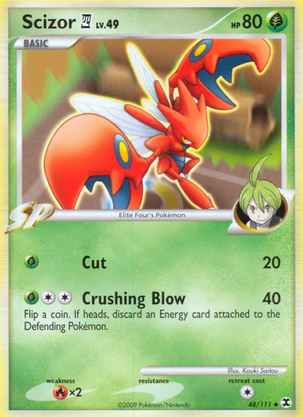 Scizor E4 #48 Rising Rivals Pokemon card