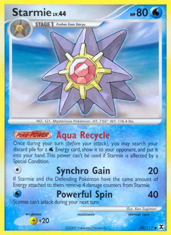 Starmie #50 Rising Rivals Pokemon card