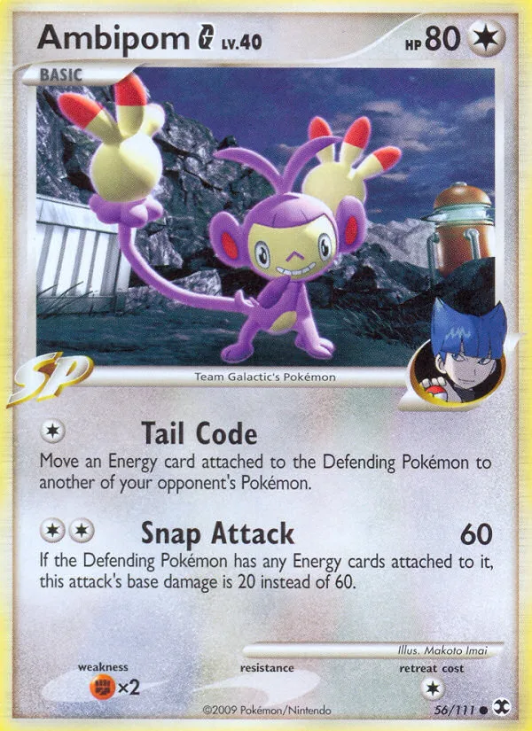 Ambipom G #56 Rising Rivals Pokemon card