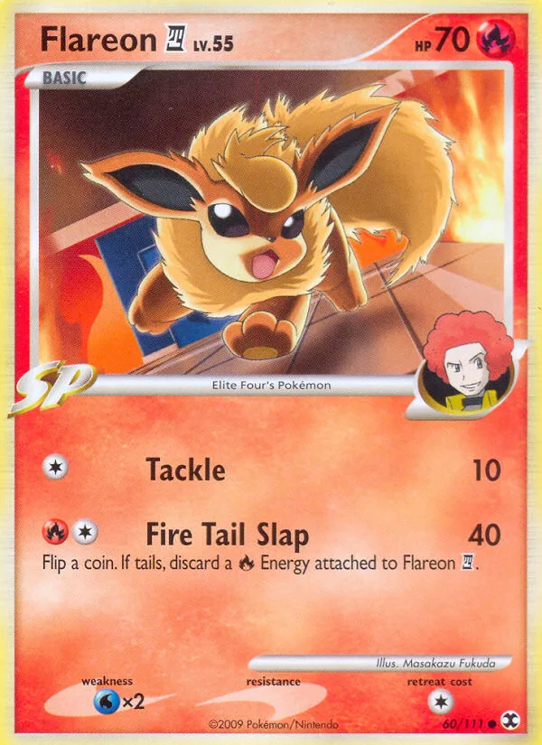 Flareon E4 #60 Rising Rivals Pokemon card