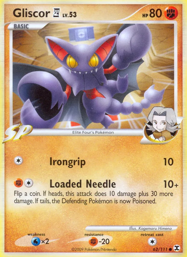 Gliscor E4 #62 Rising Rivals Pokemon card