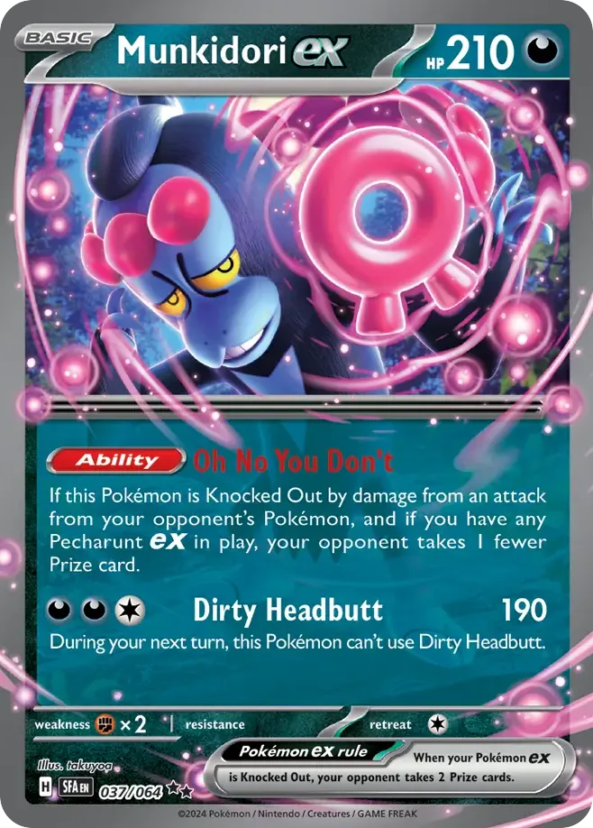 Munkidori ex #37 Shrouded Fable Pokemon card