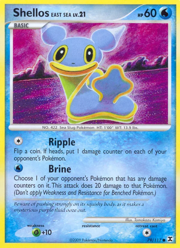Shellos East Sea #79 Rising Rivals Pokemon card