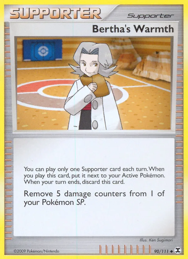 Bertha's Warmth #90 Rising Rivals Pokemon card