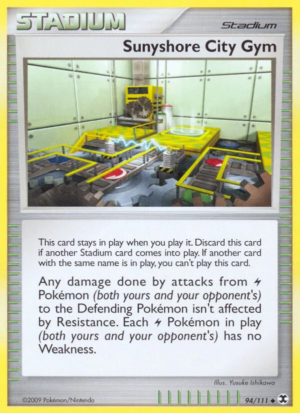 Sunyshore City Gym #94 Rising Rivals Pokemon card